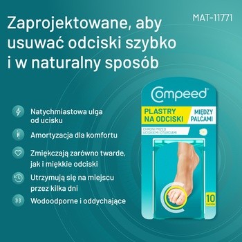 Plastry Compeed, na odciski między palcami, 10 szt.