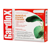 Gardlox, pastylki ziołowe do ssania z witaminą C, 16 szt.