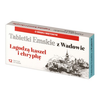 Tabletki Emskie z Wadowic, tabletki do ssania, 12 szt.