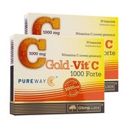 Zestaw 2 x Olimp Gold-Vit C1000 Forte, kapsułki, 30 szt.