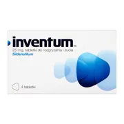 Inventum, 25 mg, tabletki do rozgryzania, żucia, 4 szt.