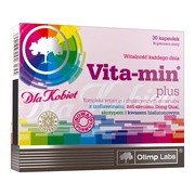 Olimp Vita-Min Plus dla kobiet, kapsułki z kwasem hialuronowym, 30 szt 