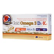 Olimp Gold Omega 3 D3 + K2, kapsułki, 30 szt.