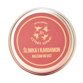 Mydlarnia 4 Szpaki, Śliwka i Kardamon, balsam do ust, 15 ml