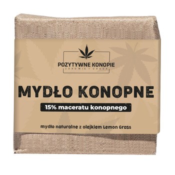 Pozytywne Konopie, naturalne mydło konopne, 100 g