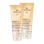 Nuxe Sun, pielęgnacyjny żel pod prysznic do ciała i włosów po opalaniu, 200 ml x 2 opakowania