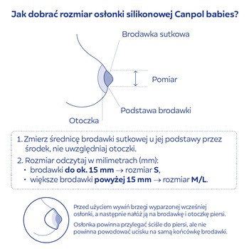 Canpol Easy Start, silikonowe osłonki na piersi, rozmiar M/L, 2 szt.