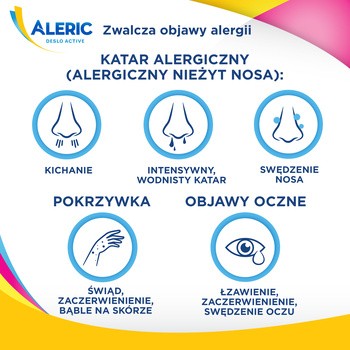 Aleric Deslo Active 0,5 mg/ml, syrop 60ml, na alergię i katar sienny dla dzieci