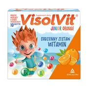Visolvit Junior Orange, granulat w saszetkach, musujący, 10 szt.