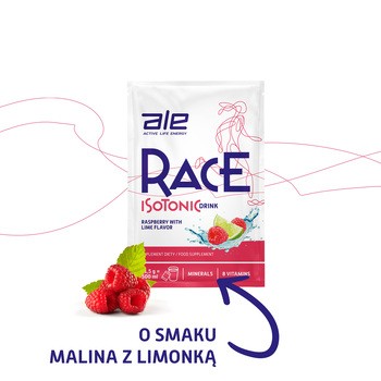 Ale Race Isotonic Drink Raspberry & Lime Flavor, proszek, 31,5 g