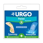 Urgo Pocket, zestaw plastrów, 20 szt.