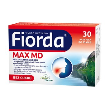 Fiorda Max MD, pastylki do ssania, 30 szt.