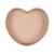 Canpol Babies, silikonowy talerz z przyssawką, Serce, 6 m+, beżowy, 1 szt.