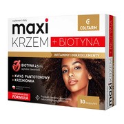 Maxi Krzem + Biotyna, kapsułki twarde, 30 szt.