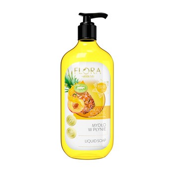 Flora by Ecos lab, mydło w płynie, tropikalny koktajl, 500 ml
