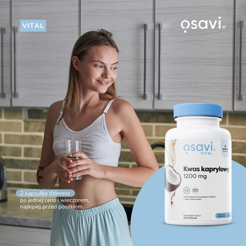 Osavi Kwas Kaprylowy 1200 mg, kapsułki, 60 szt.