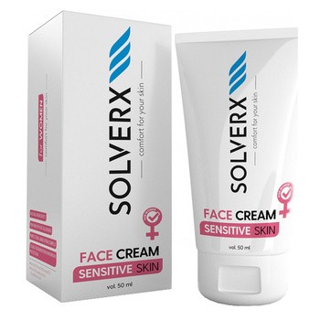 Solverx Sensitive Skin, krem do twarzy dla kobiet, 50 ml