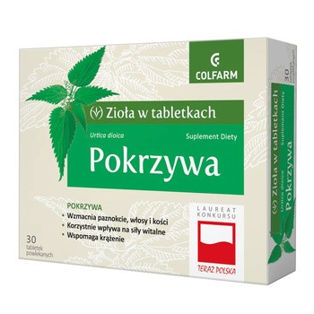 Pokrzywa, tabletki powlekane, 30 szt.