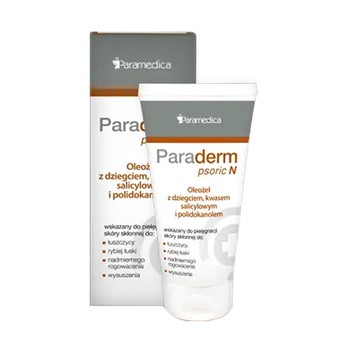 Paraderm Psoric N, oleożel z dziegciem, kwasem salicylowym i polidokanolem, 85 g