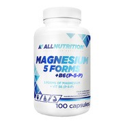 Allnutrition, Magnesium 5 Forms + B6 (P-5-P), kapsułki, 100 szt.