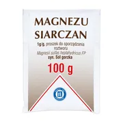 Magnezu siarczan (Magnesium sulfas), proszek do sporządzania roztworu, 100 g (Hasco)
