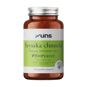 Uns Szyszka chmielu + Bioperine, kapsułki, 60 szt.