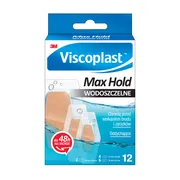 Viscoplast Max Hold, wodoszczelne plastry, miks rozmiarów, 12 szt.