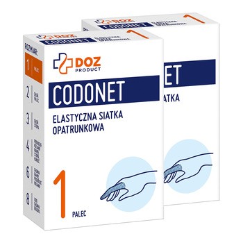 Zestaw 2x DOZ Product Codonet siatka elastyczna opatrunkowa,1, 1 szt.