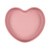 Canpol Babies, silikonowy talerz z przyssawką, Serce, 6 m+,  różowy, 1 szt.