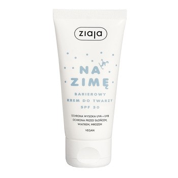 Ziaja, barierowy krem do twarzy na zimę SPF 30, 50 ml