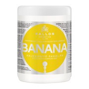 Kallos Kjmn, maska wzmacniająca do włosów suchych, słabych i pozbawionych połysku, Banana, 1000 ml