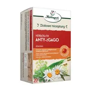 Herbapol Kraków, Herbatka Fix Anty-zGago, ziołowa, saszetki, 2 g x 20 szt.