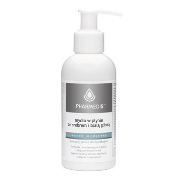 Pharmedis Kropla Zdrowia, mydło w płynie ze srebrem i białą glinką, 150 ml