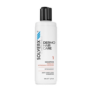 Solverx dermoHAIR, szampon przeciw wypadaniu włosów, 250 ml