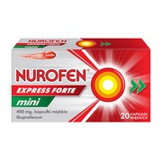 Nurofen Express Forte Mini, 400 mg, kapsułki miękkie, 20 szt.