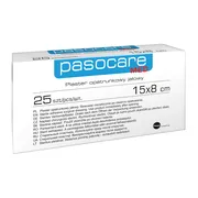Pasocare Med, plaster opatrunkowy, jałowy, 15 cm x 8 cm, 25 szt.