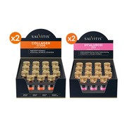 Zestaw Salvitis Hyaluron 250, 30 ml x 30 szt. + Salvitis Collagen 12000, 30 ml x 30 szt.