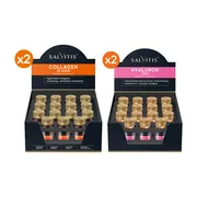Zestaw Salvitis Hyaluron 250, 30 ml x 30 szt. + Salvitis Collagen 12000, 30 ml x 30 szt.