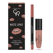 Golden Rose Matte Lipkit, zestaw do makijażu ust, nude, 7,6 g
