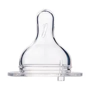 Canpol EasyStart, silikonowy smoczek do butelek szerokich, średni, 6-12 m, 1 szt.