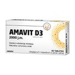 Amavit D3 2000 j.m., tabletki ulegające rozpadowi w jamie ustnej, 60 szt.