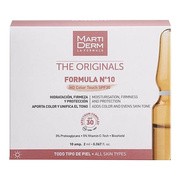 Martiderm The Originals, Formula Nº10 HD Color Touch SPF30, serum nawilżająco-ujędrniające, 10 x 2 ml