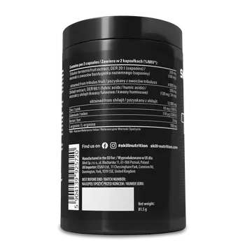 Skill Nutrition Tribulus + Shilajit, kapsułki, 120 szt.