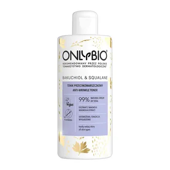 OnlyBio Bakuchiol & Squalane, tonik przeciwzmarszczkowy, 300 ml