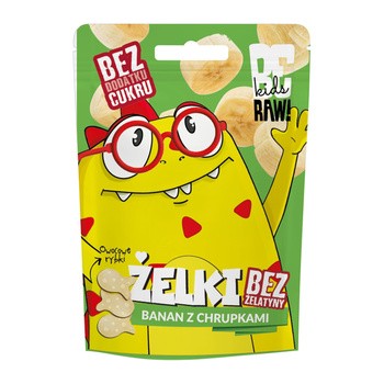 BeRaw! Kids, banan z chrupkami, żelki owocowe, 35 g