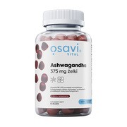 Osavi Ashwagandha, 375 mg, żelki o smaku wiśniowym, 90 szt.