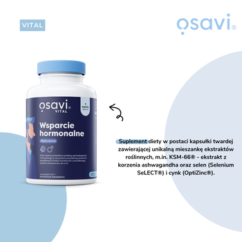 Osavi Wsparcie Hormonalne Mężczyzna, kapsułki, 30 szt.