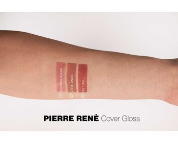 Pierre Rene, kryjący błyszczyk do ust Cover Gloss nr 02 Creme D'Nude, 8 ml