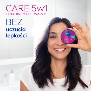 Nivea Care 5w1, lekki krem do twarzy na noc, 100 ml