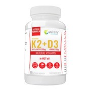 Wish Witamina K2 Vita MK-7 + D3, kapsułki, 60 szt.